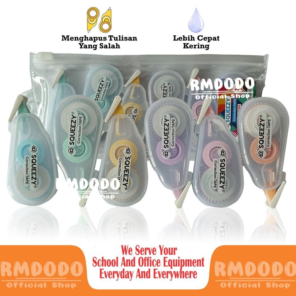 

Ready Rmdodo - Correction Tape 24M Isi 6 / Cortape / Corection Tape Tipex / Tipex Roll / Correction Tape / Tip-Ex Kertas / Tipe-X Ct-Sq05 Murah