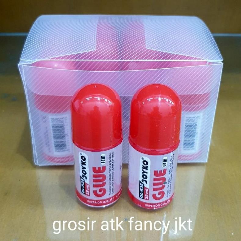 

Ready ( 12 Buah ) Lem Cair Perekat Kertas Liquid Glue Joyko Gl - R35 ( 35 Ml )