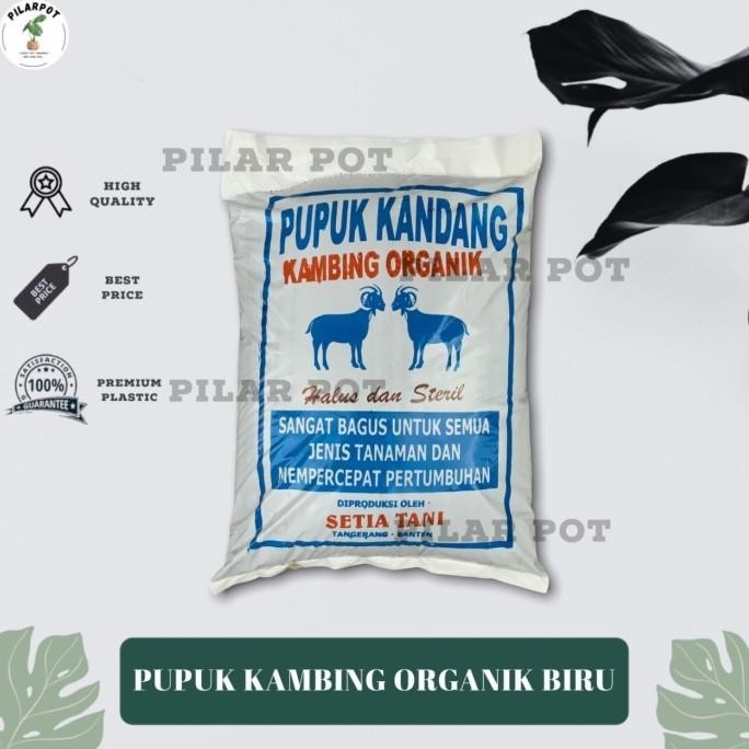 

Terlaris Pupuk Kandang Kambing Biru Organik Halus Dan Steril - Kemasan Biru