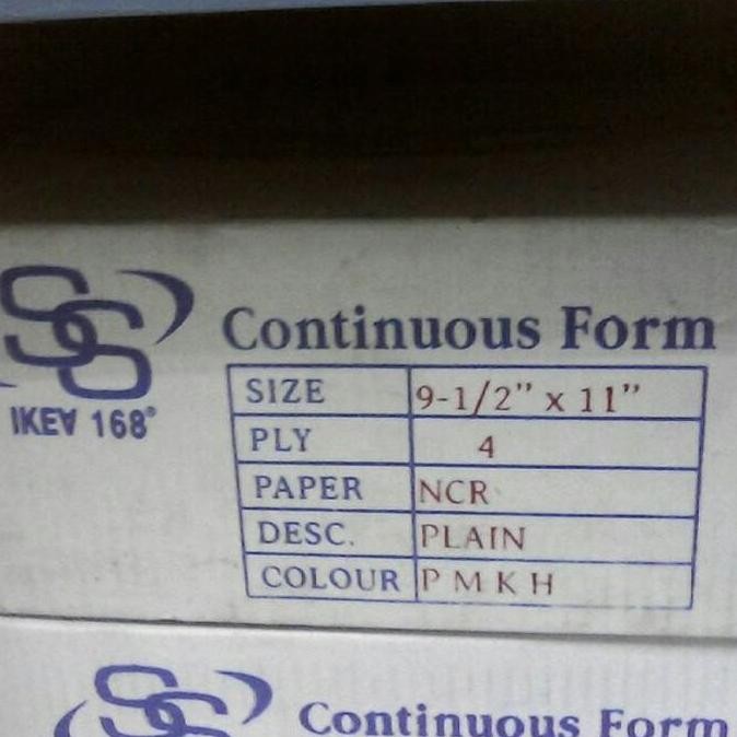 

BEBAS ONGKIR - Kertas Continous Form 4 & 5 ply