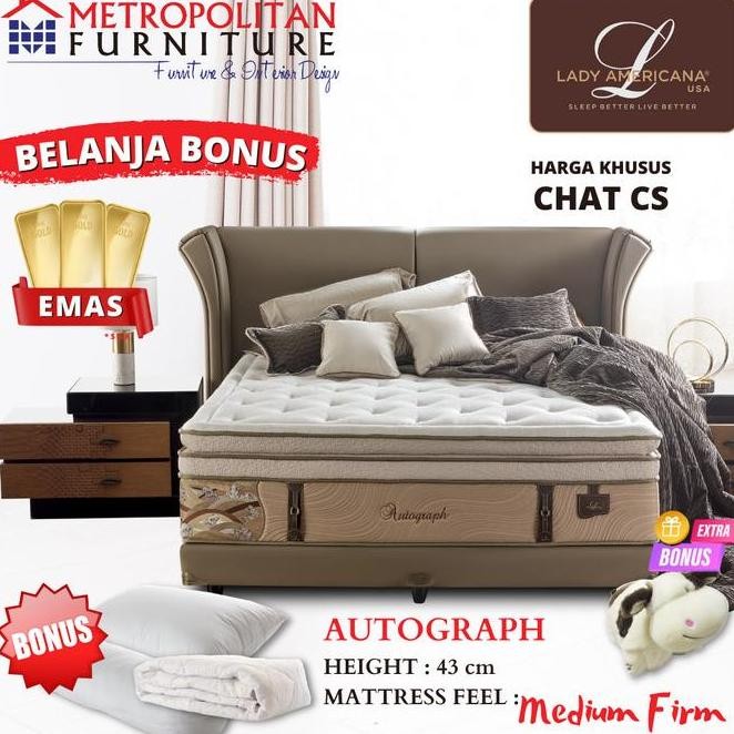 Kasur Springbed Lady Americana Autograph Spring bed Matras