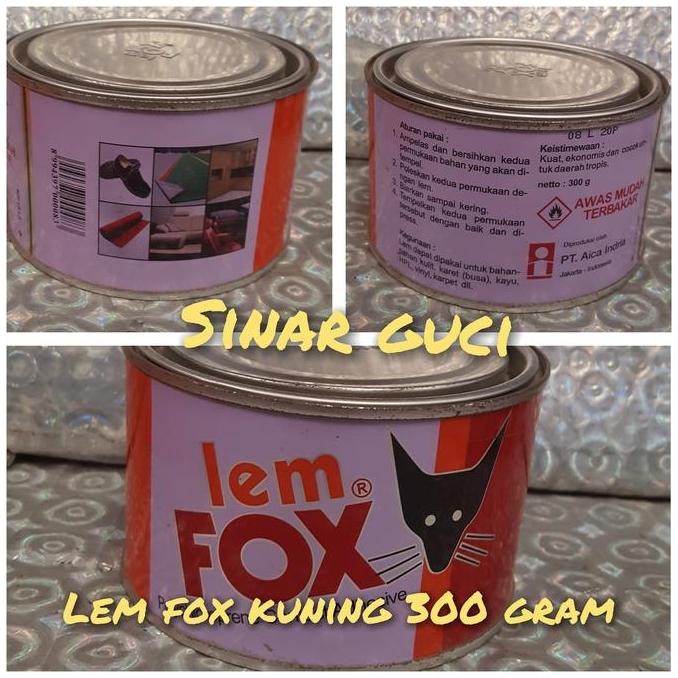 

Promo Lem Fox Kuning Kaleng 300 Grm Atau Lem Cair COD