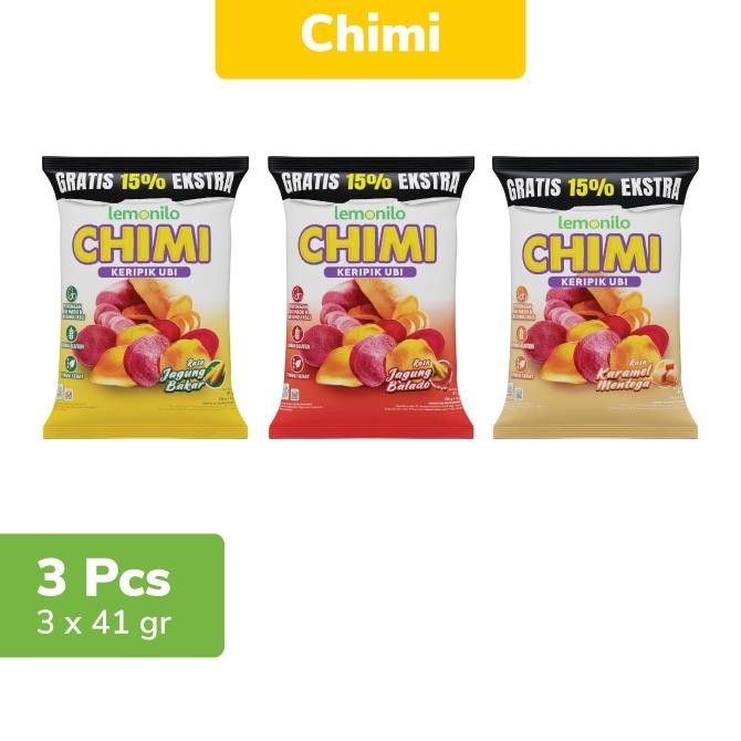 

Ready stok Terlaris 3 Pcs Lemonilo Paket Komplit Chimi Keripik Ubi Termurah