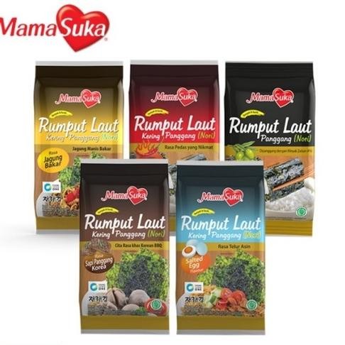 

Ready stok Terlaris Mama Suka Rumput Laut Nori Seaweed Halal Isi 2's Termurah