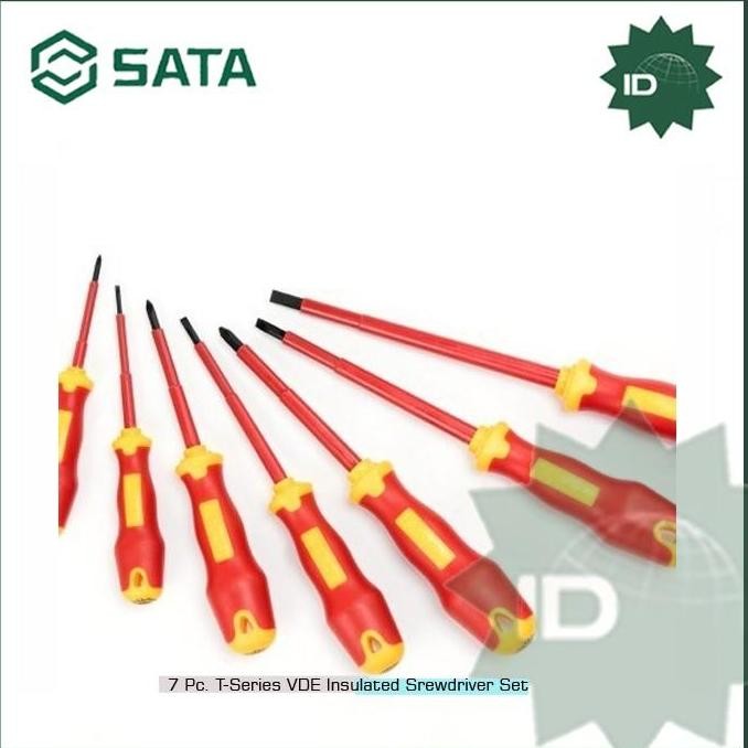 Miliki Obeng Vde Set 09303 7Pc Vde Insulated Screwdriver Set Sata