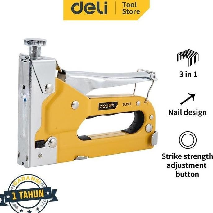 

Deli Staple Gun / Staples Tembak 3 in 1 Chromium Alat Perkakas EDL1313