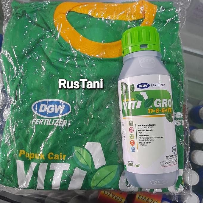 

Terlaris Pupuk Npk Cair Vitagro 11 8 6 +Te 500Ml +Kaos
