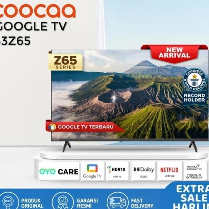 COOCAA LED GOOGLE TV 32Z65 40Z65 43Z65 NEW GOOGLE TV Android TV Z65 32in  32inch 40in 40inch 43in 43