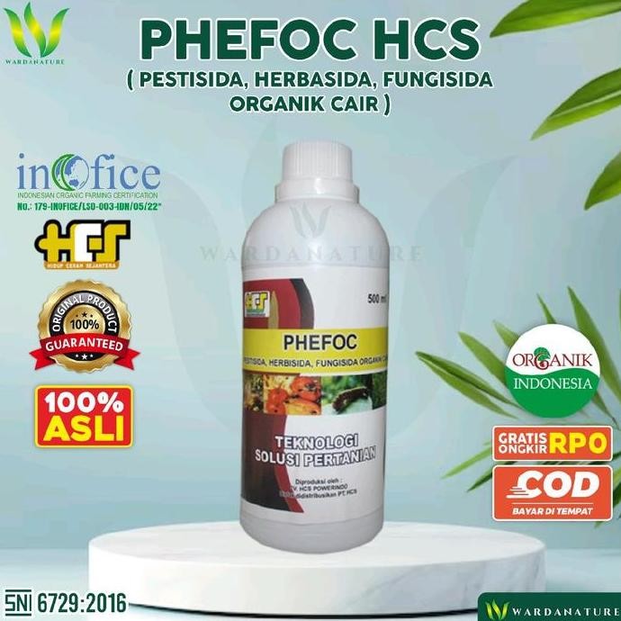 

Terlaris Phefoc Hcs - Pestisida Organik Cair Tanaman Pohon Daun Buah Sayur 500Ml Cod Padi Anti Jamur