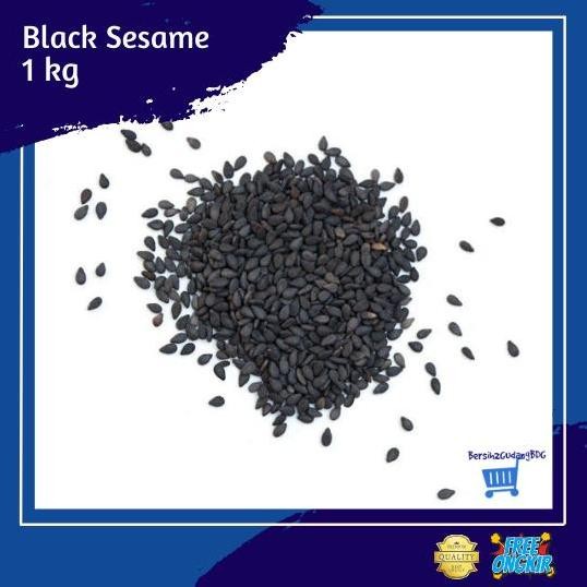 

Terlaris Black Sesame Seed Raw 1 Kg / Biji Wijen Hitam Mentah 1 Kg