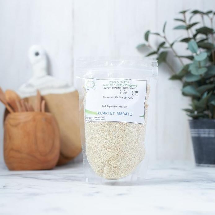 

Terlaris 250Gr Roasted Wijen Putih / White Sesame Seeds - Oven - Sangrai