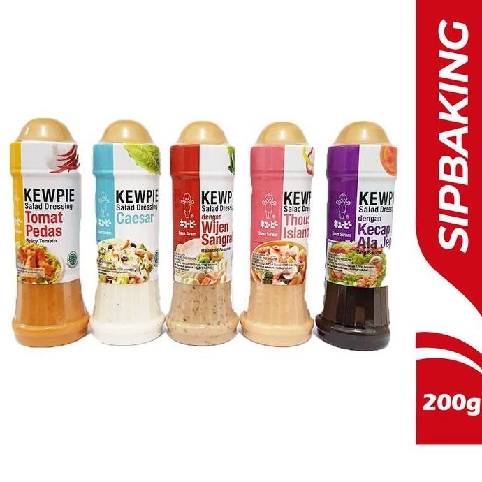 

Terlaris Kewpie Salad Dressing Saus Siram 200 Ml Wijen Sangrai Caesar Thousand Island Soy Sauce Spicy Tomato