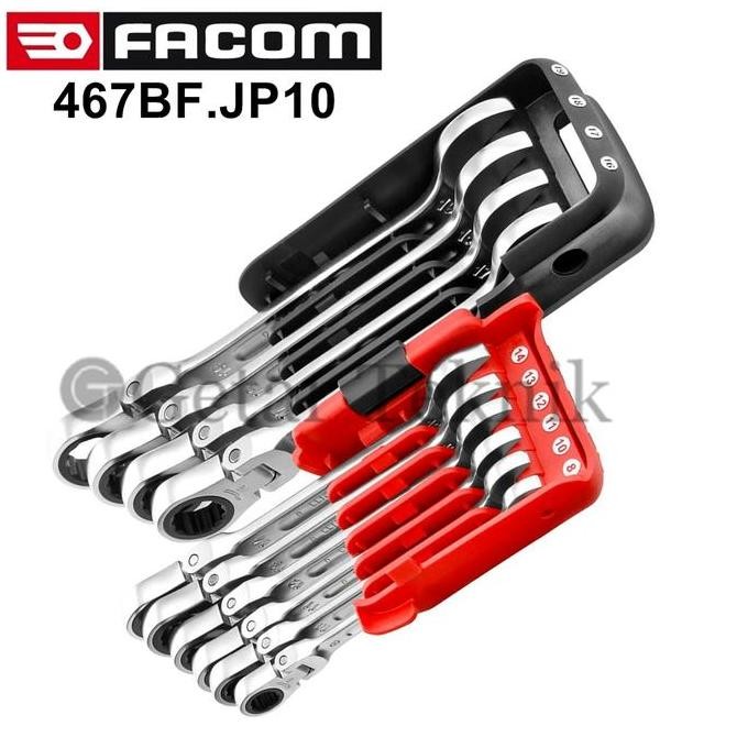 Terjangkau Kunci Ring Pas Set Ratchet Flexible Facom 467Bf.Jp10 1Set(10Pcs)