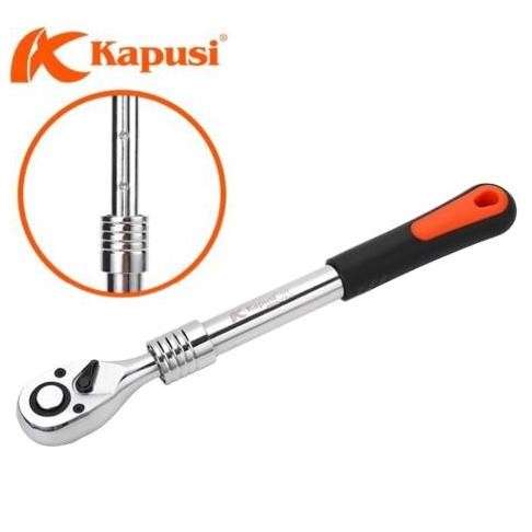 Spesial Kapusi Gagang Rachet 1/2 Chrome 72T Hd Gagang Kunci Sock Bisa Panjang Pendek Telekopik Kapus