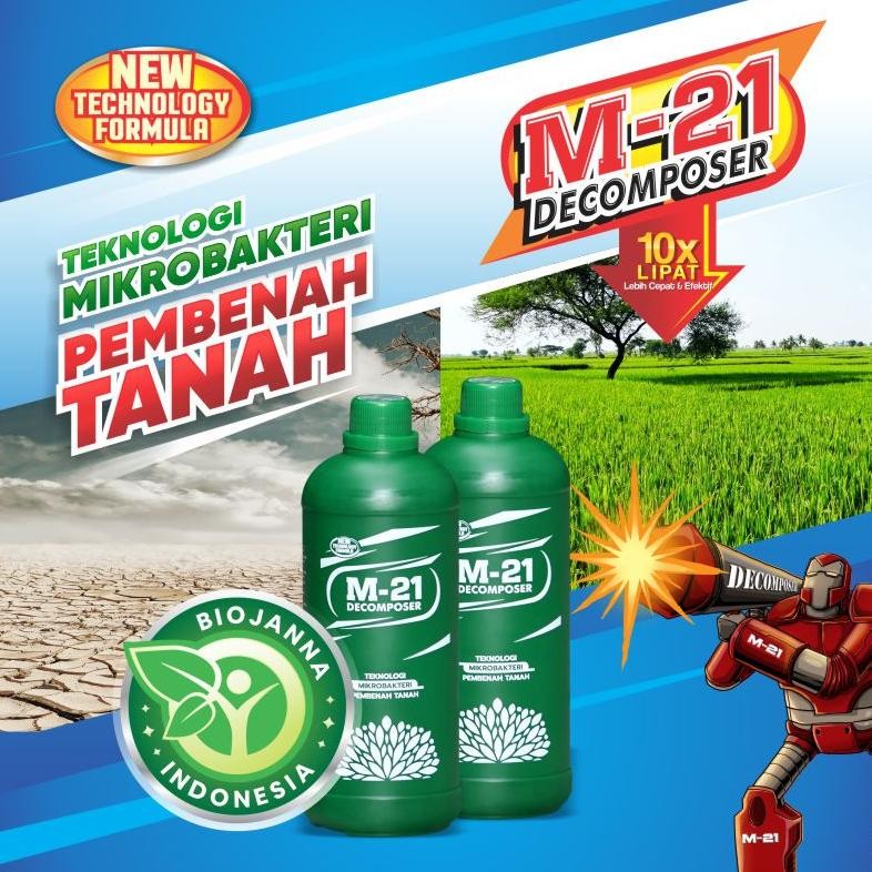 Promo Big Promo Paket Duo Ampuh M21 Decomposer + Biotogrow | Pertanian | Pupuk Semua Jenis Tanaman P