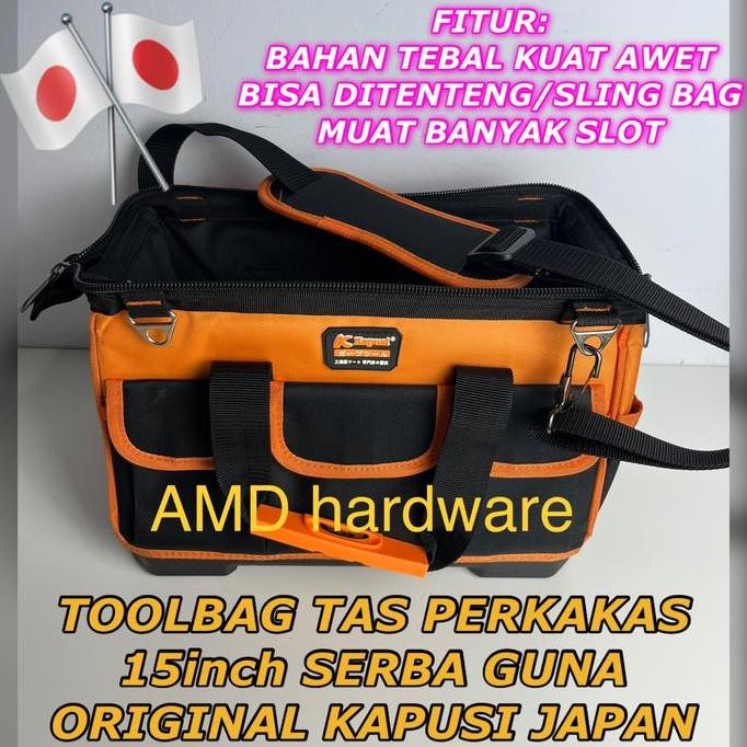 TAS TOOLBOX BESAR TEMPAT ALAT PERKAKAS TOOLS KIT TANG OBENG BOR NAGAWA