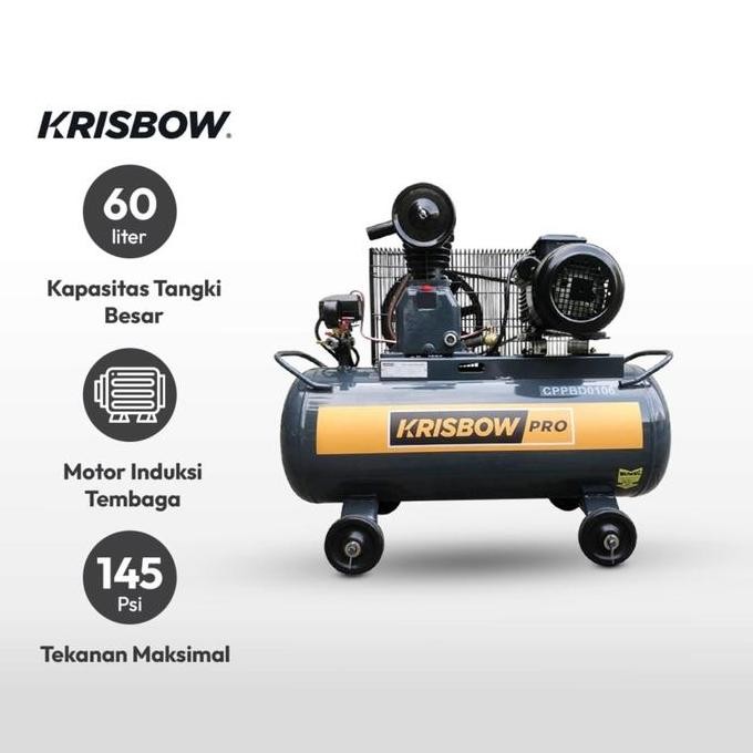 Krisbow Kompresor Angin 1hp 10 Bar Cppbd0106