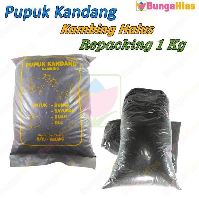 

Terlaris Pupuk Kandang Kambing Halus Kemasan 1 Kg Media Tanam Humus Semai Benih
