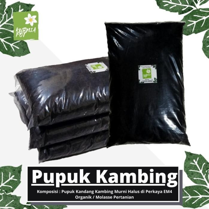 

Terlaris Pupuk Kandang Kambing Halus Murni Organik Kemasan 1 Kg Siap Pakai