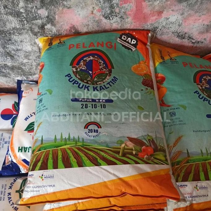 

Terlaris Pupuk Pelangi Npk 20-10-10 Kaltim Kemasan 20Kg
