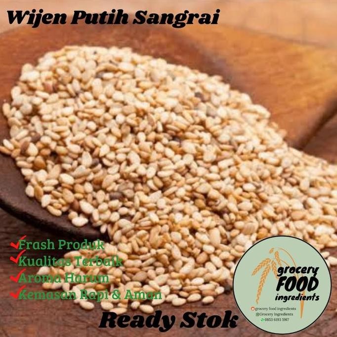 

Terlaris Wijen Putih Sangrai 500Gr / White Sesame Roasted / Wijen Putih Pangang