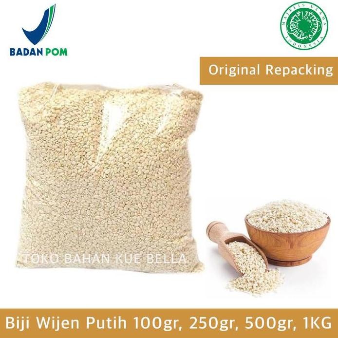 

Terlaris Biji Wijen Putih 500Gr, 250Gr, 100Gr Premium (Repack) Sesame Seeds