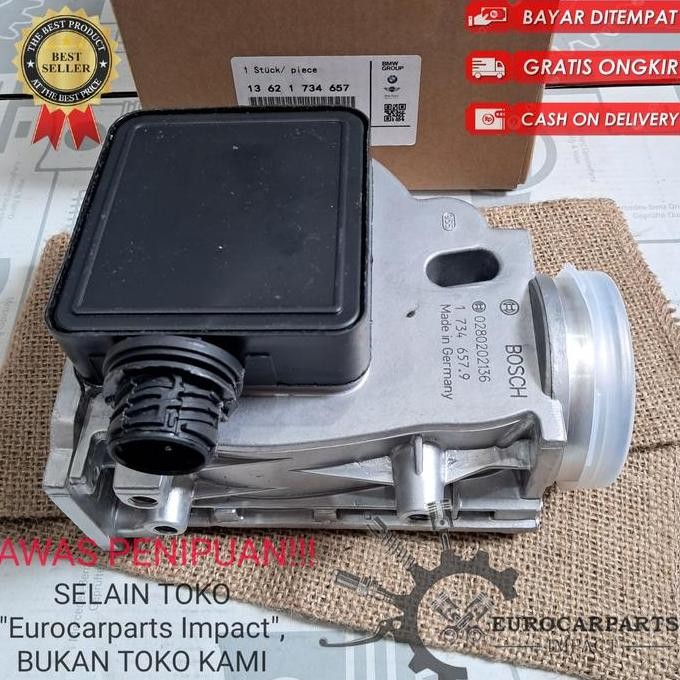 SENSOR MAF MASS AIR FLOW METER BMW M40 E30 E34 E36 318i ORIGINAL SENSOR UDARA BMW 13621734657
