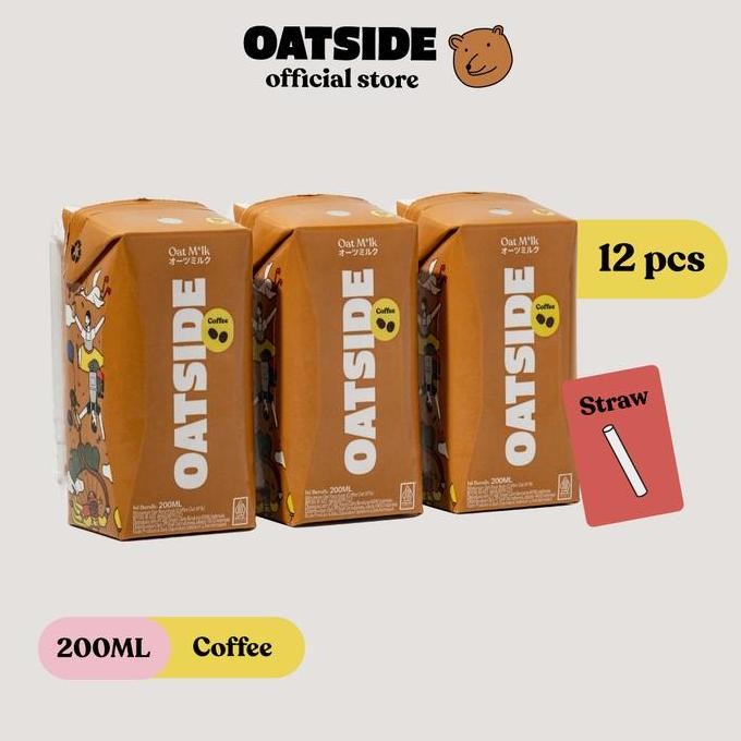 

Produk Baru!! OATSIDE Mini Straw Oat Milk Coffee 200ml (12pcs) (Kemasan dengan Sedotan) | Susu Oat Rasa Kopi
