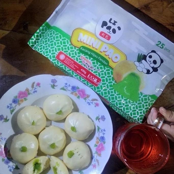 

Terlaris Lipao Minipao Kacang Hijau Pandan