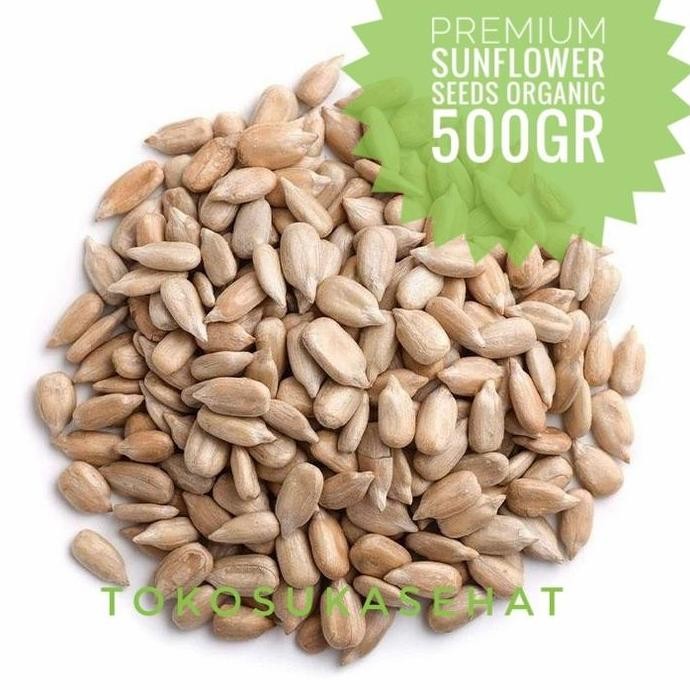 

SUNFLOWER SEEDS ORGANIK -500GRAM ( KUACI KUPAS - BIJI BUNGA MATAHARI ) TERMURAH