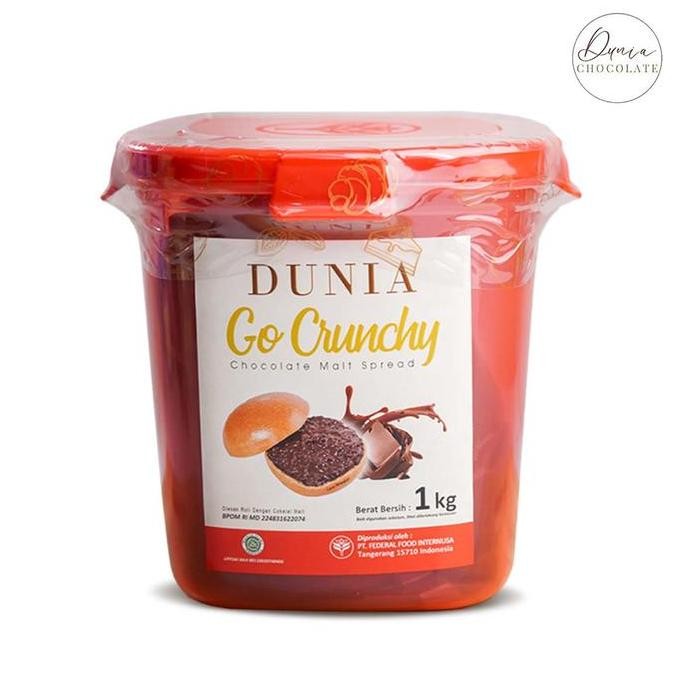 

Produk Baru!! Dunia Go Spread Choco Crunchy Malt 1 kg | Olesan Cokelat Crunchy Jar Merah | Cemilan Coklat & Manis | Ide Jualan, Snack, Baking, Makanan. Selai duniagocrunchy