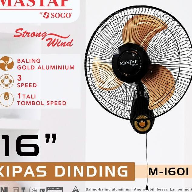 

Matap Ipa Dinding 16 M1601 Wall Fan Baling Alunium