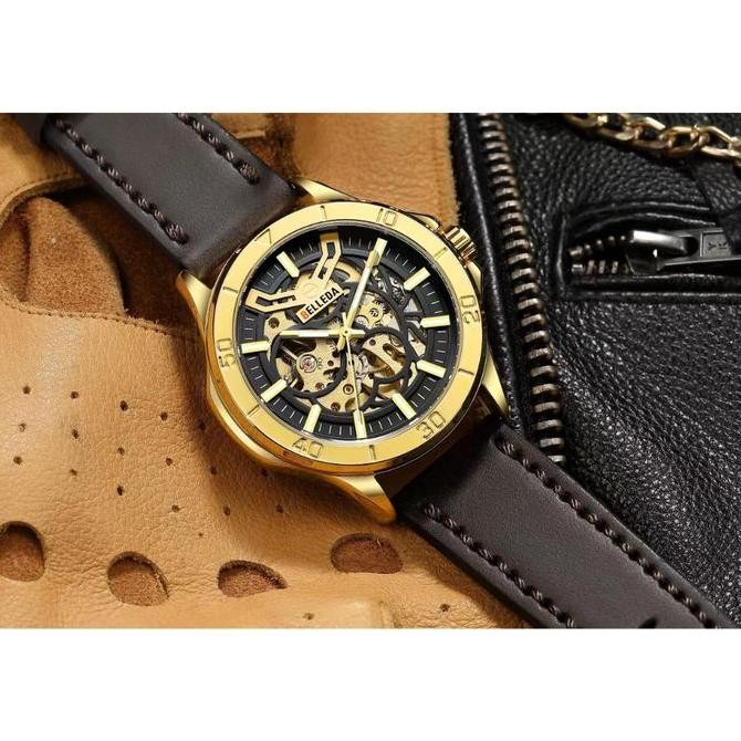 Sale Jam Tangan Belleda Promo Buy1 Get1 Belleda 9482 Jam Tangan Pria Tali Kulit Anti Air Original Te