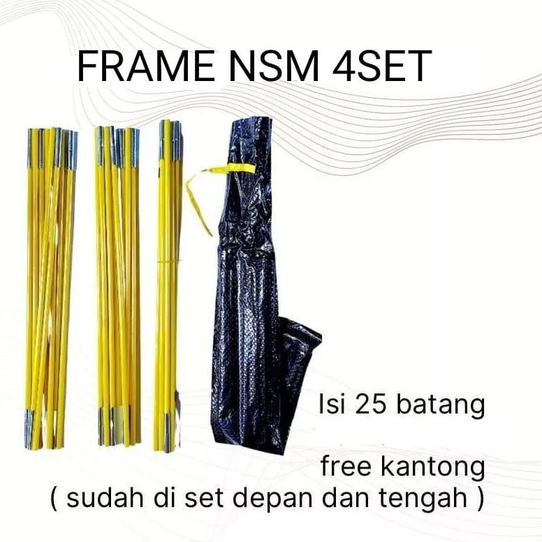 Frame Tenda Fiberglass NSM 4 mm Frame Tiang Tenda Fiber Frame Tenda Dome Fiber Glass TENDAKI NSM / G