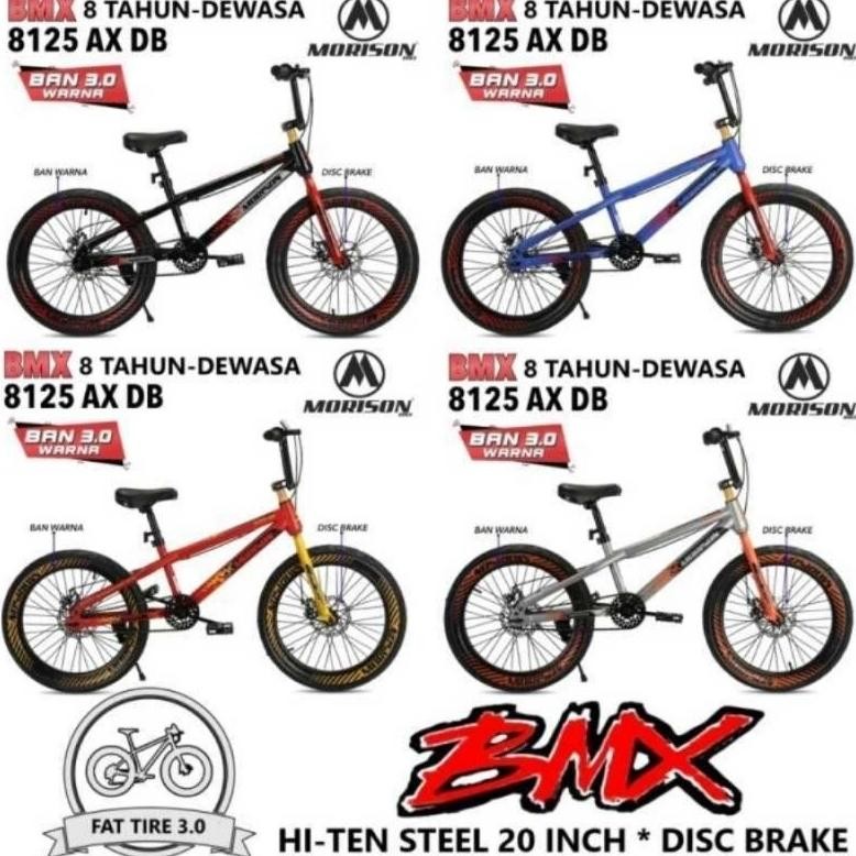 Sepeda BMX 20 inch Centrum Atlantis Trendy Morison 8125 mx 8125 AX 8125 AX 3.0 Disc Brake Cakram Int