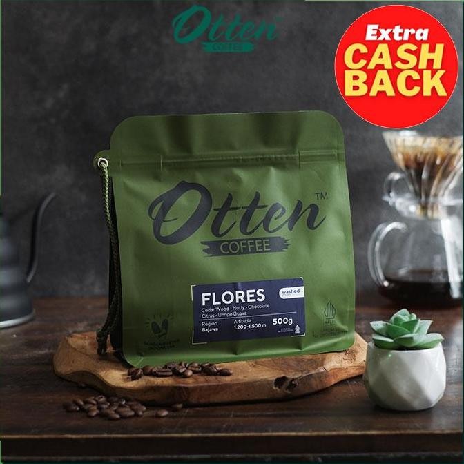 

KOPI ARABICA FLORES BAJAWA 500G - BIJI / BUBUK KOPI OTTEN COFFEE TERMURAH
