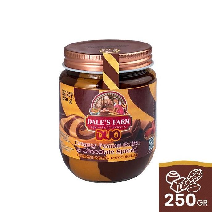 

Produk Baru!! Dale's Farm Duo Peanut Butter & Chocolate 250g - Selai kacang