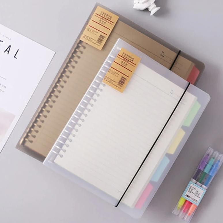 

A4/B5/A5 Loose Leaf Refill Binder Notebook Blank/Line/Grid/Cornell Replacable Metal Ring Office&School Supplies Stationery