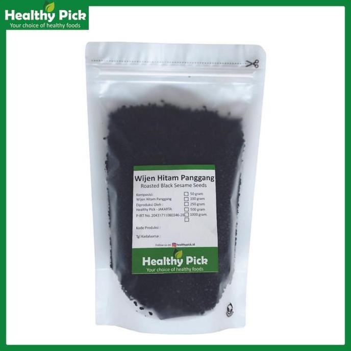 

Terlaris Wijen Hitam Panggang Sangrai Toasted Roasted Sesame 1Kg / 1000Gr
