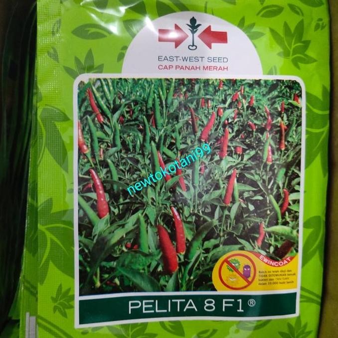 

benih cabe PELITA 8 F1 2250 butir cabai rawit hijau dari panah merah