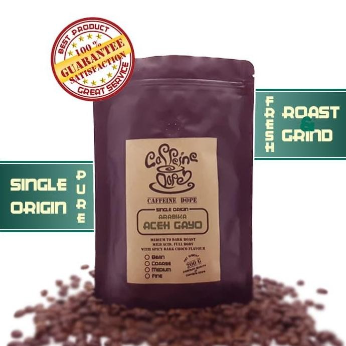 

Kopi Arabika Aceh Gayo 200 Gr Single Origin Bean/Biji & Ground/Bubuk