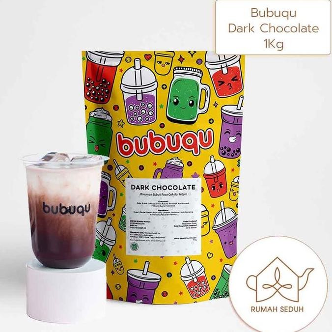 

1Kg Bubuqu Dark Chocolate Powder Drink - Minuman Bubuk Coklat Pahit