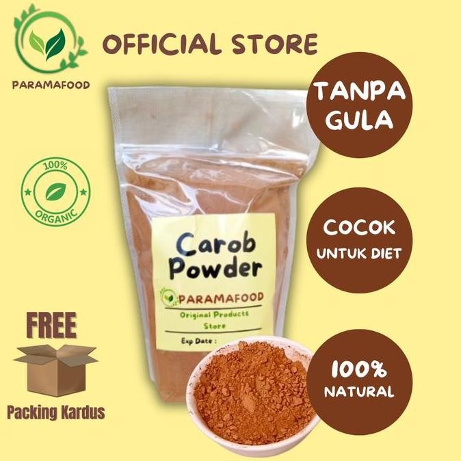 

Carob Powder (Pengganti Bubuk Coklat) 1000 gram 500 gram 250 gram