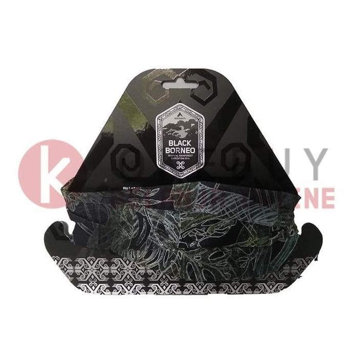 Masker Buff Eiger Black Borneo Forest G1035 Bandana Ride & Mountain