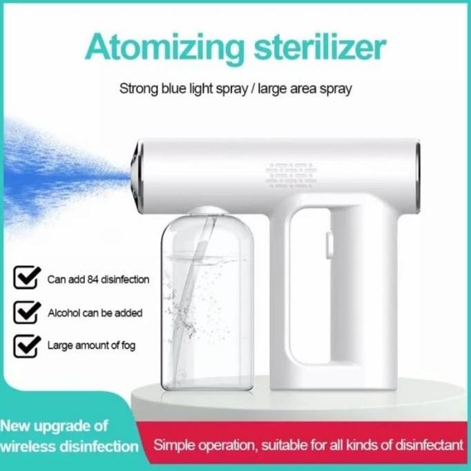 Nano Spray Gun Disinfectant Disinfektan Portable Steam Uv Sterilizer