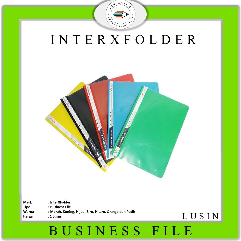 

INTERXFOLDER - Business File Map Plastik Ukuran F4 - LUSIN