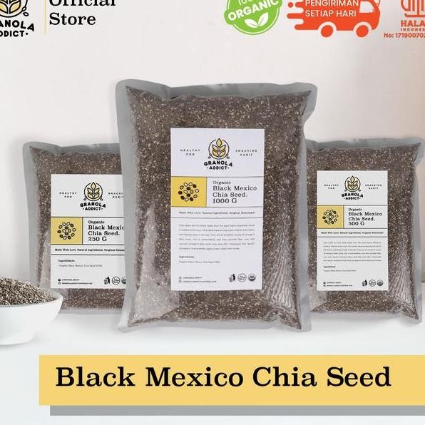

Granola Addict Bla Chia Eed Meico Organic Organi 250G G 1G