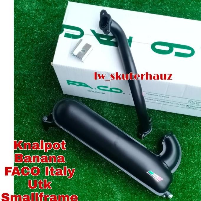 Knalpot FACO hitam utk smallframe pts dkk
