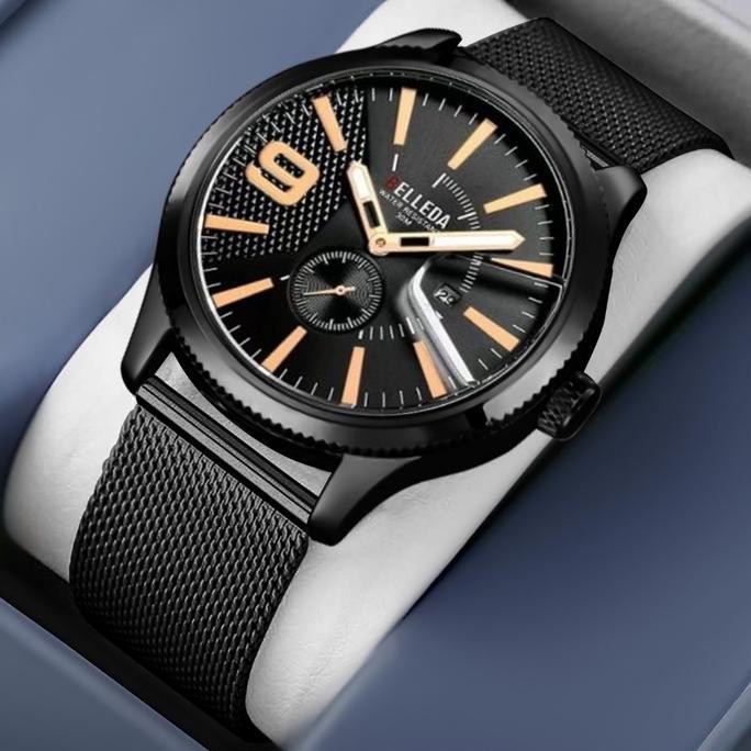 Promo Esklusif Live  Jam Tangan Belleda 9142 Garansi Resmi Tahan Air 5 Atm Termurah Pria Original Ra