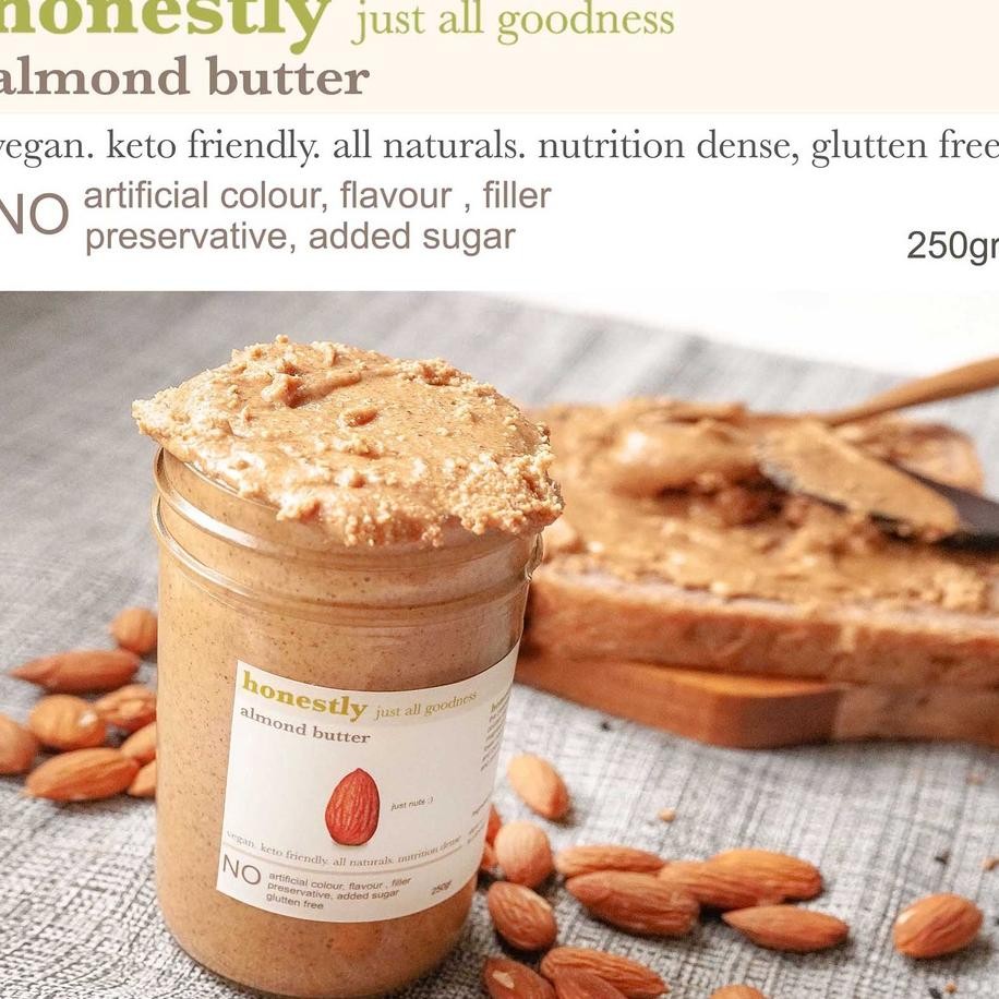 

Honetly Almond Butter Elai Acang Almond Unweetened Vegan Eto Gluten Free Tanpa Gula Natural